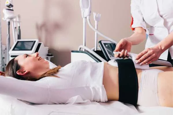 woman having body sculpting to help improve her body image and her mental health Willesden